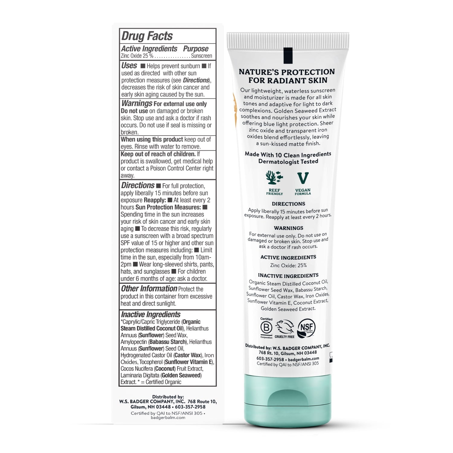 Tinted Face Mineral Sunscreen - SPF 40