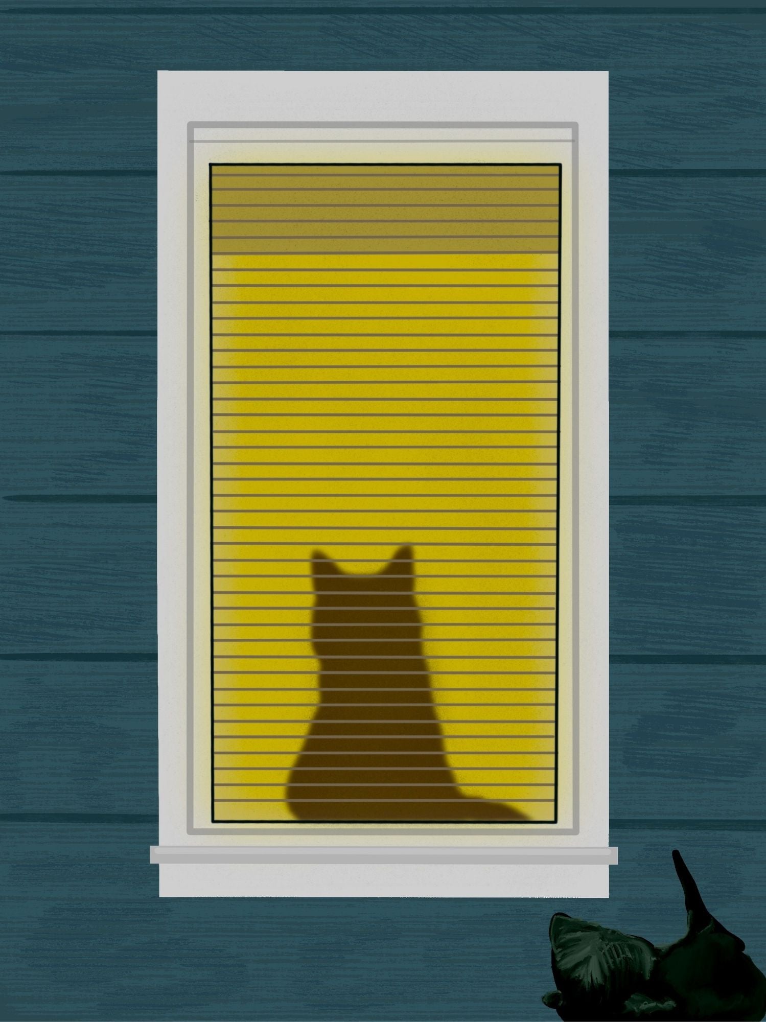 Nosey Cat Print