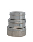 Stainless Steel Containers, Set of 3