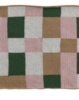 Cotton Knit Dish Cloth with Check/Plaid Pattern, 4 Styles