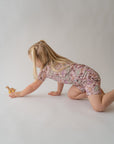 Pink Dino 2 piece shorty PJ's