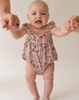 Pink Dino Bubble Romper