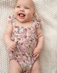 Pink Dino Bubble Romper
