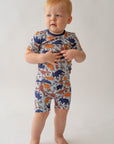 Blue Dino 2 piece shorty PJ's