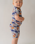 Blue Dino 2 piece shorty PJ's