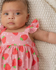 Strawberry Bubble Romper