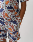 Blue Dino Boys Casual Day Set