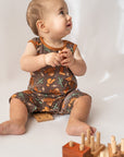 Highland Cow Shorty Tank Romper
