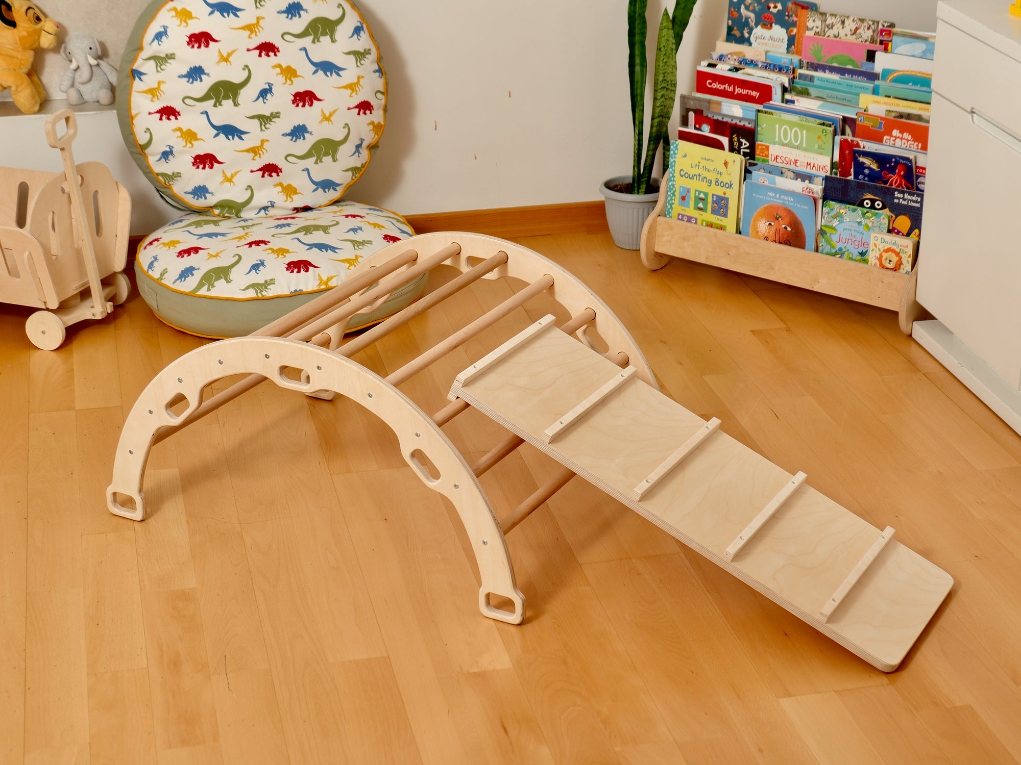 Montessori Indoor Playground | Pikler Triangle &amp; Climbing Arch