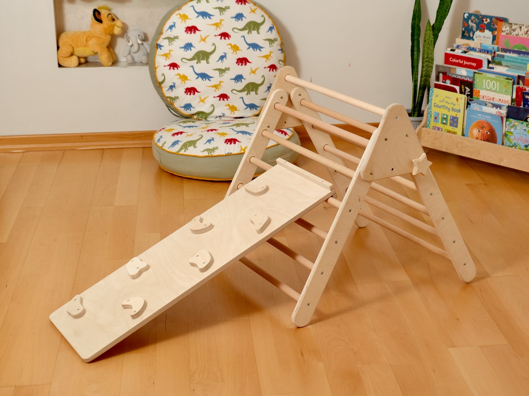 Montessori Indoor Playground | Pikler Triangle &amp; Climbing Arch