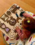 Wooden Busy Board for Toddlers