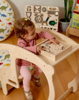 Wooden Safari Animal Puzzle Box for Toddlers