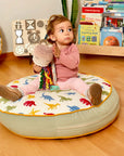 Kids Floor Pillow  Montessori Play Mat Large Toddler Cushion