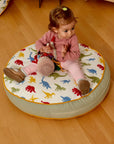 Kids Floor Pillow  Montessori Play Mat Large Toddler Cushion