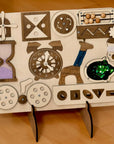 Wooden Busy Board for Toddlers