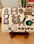 Wooden Busy Board for Toddlers