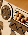 Wooden Busy Board for Toddlers
