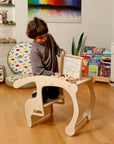 Wooden Safari Animal Puzzle Box for Toddlers