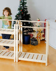 Montessori Wooden Wardrobe Set: Ideal Child Clothing Organizer
