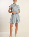CHAMPAGNE TOAST WOVEN MINI DRESS