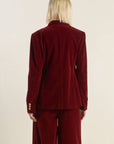 COY CHARM VELVET BLAZER