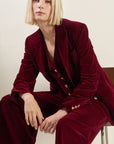 COY CHARM VELVET BLAZER