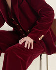 COY CHARM VELVET BLAZER