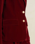 COY CHARM VELVET BLAZER