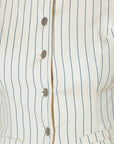 COFFEE RUN STRIPED WOVEN VEST