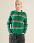 CALL IT FATE SWEATER POLO TOP