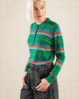 CALL IT FATE SWEATER POLO TOP
