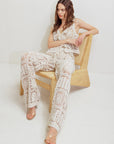COASTAL BREEZE CROCHET VEST AND PANT SET