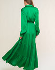 CHIC INTENT BRIGHT WOVEN MIDI DRESS