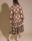 CELESTIAL BEAUTY WOVEN MIDI DRESS
