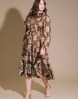 CELESTIAL BEAUTY WOVEN MIDI DRESS