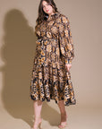 CELESTIAL BEAUTY WOVEN MIDI DRESS
