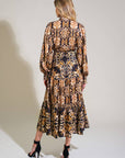 CELESTIAL BEAUTY WOVEN MIDI DRESS