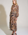 CELESTIAL BEAUTY WOVEN MIDI DRESS