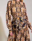 CELESTIAL BEAUTY WOVEN MIDI DRESS