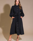 CAN'T RELACE YOU WOVEN MIDI DRESS