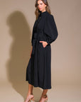 CAN'T RELACE YOU WOVEN MIDI DRESS