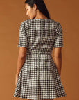 FALLING INTO PLACE TWEED MINI DRESS