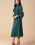 HANDLED IT WOVEN MIDI DRESS