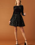 CAFÉ CONVERSATION WOVEN MINI DRESS