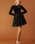 CAFÉ CONVERSATION WOVEN MINI DRESS