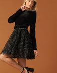 CAFÉ CONVERSATION WOVEN MINI DRESS