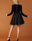 CAFÉ CONVERSATION WOVEN MINI DRESS