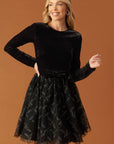 CAFÉ CONVERSATION WOVEN MINI DRESS