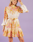 GO GET IT PINK WOVEN MINI DRESS