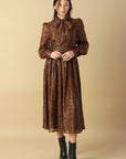 ALONG THE WAY WOVEN MIDI DRESS